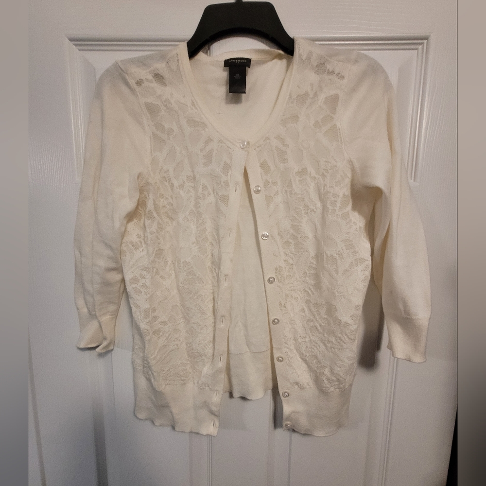 Ann Taylor Lace Cardigan
